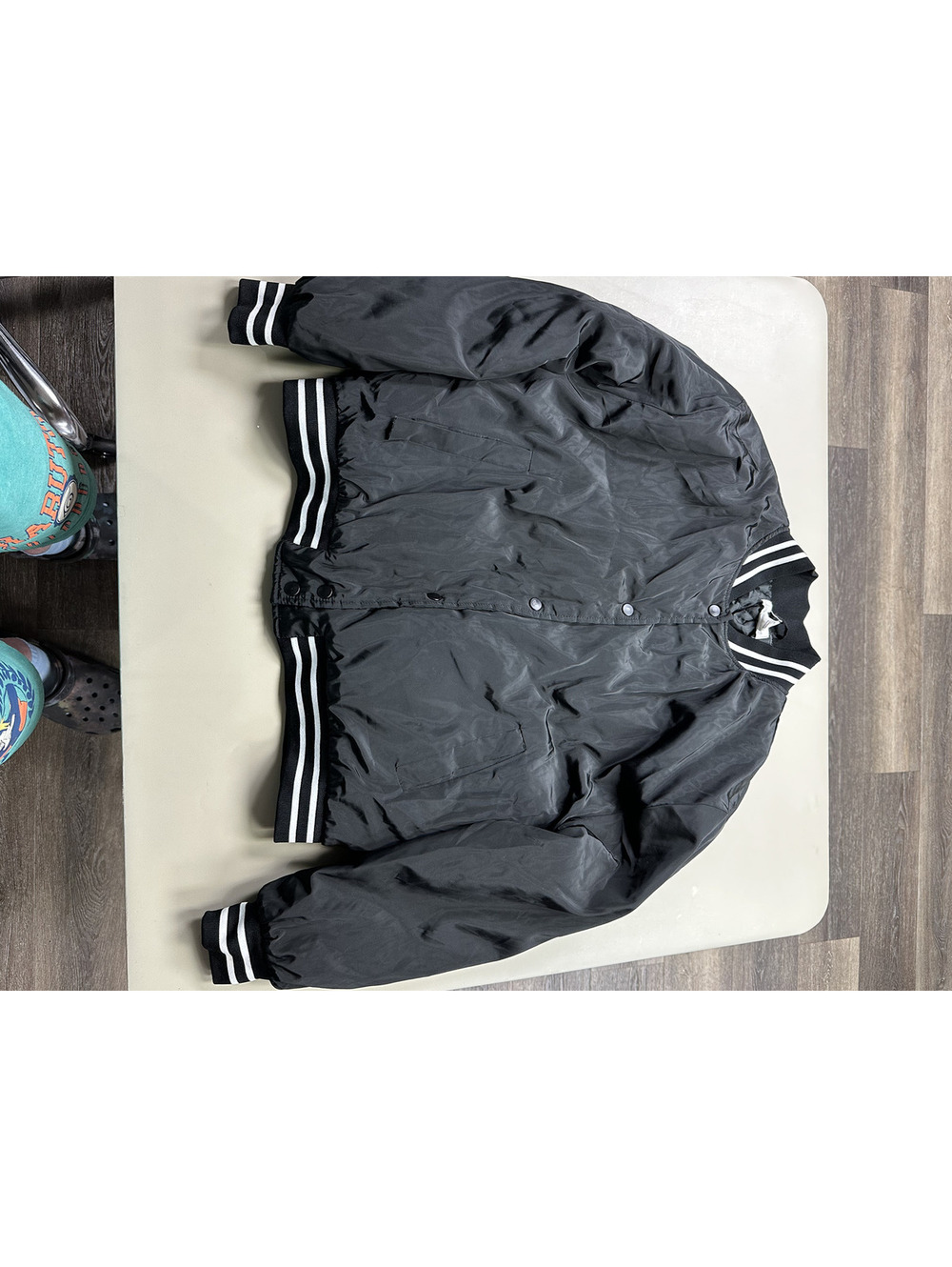 Sugarlips Black Bel-Air Academy Bomber Jacket Size Large